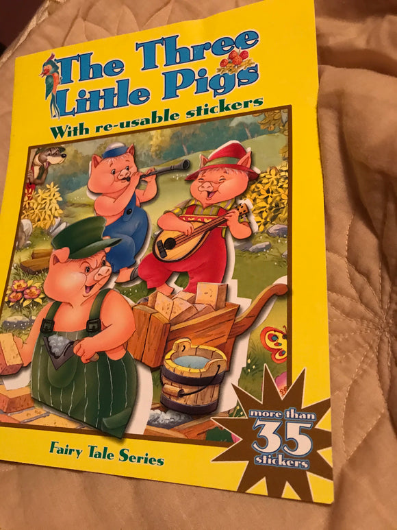 THREE LITTLE PIGS BOOK OF REUSABLE STICKERS (3YRS+)