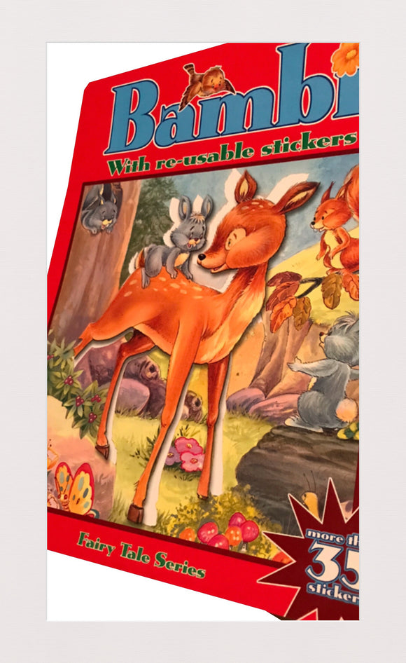 BAMBI BOOKI OF REUSEABLE STICKERS(3YRS +)