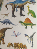 OUR WORLD POSTER STICKER BOOK- DINOSAURS OF THE  CRETACEOUS